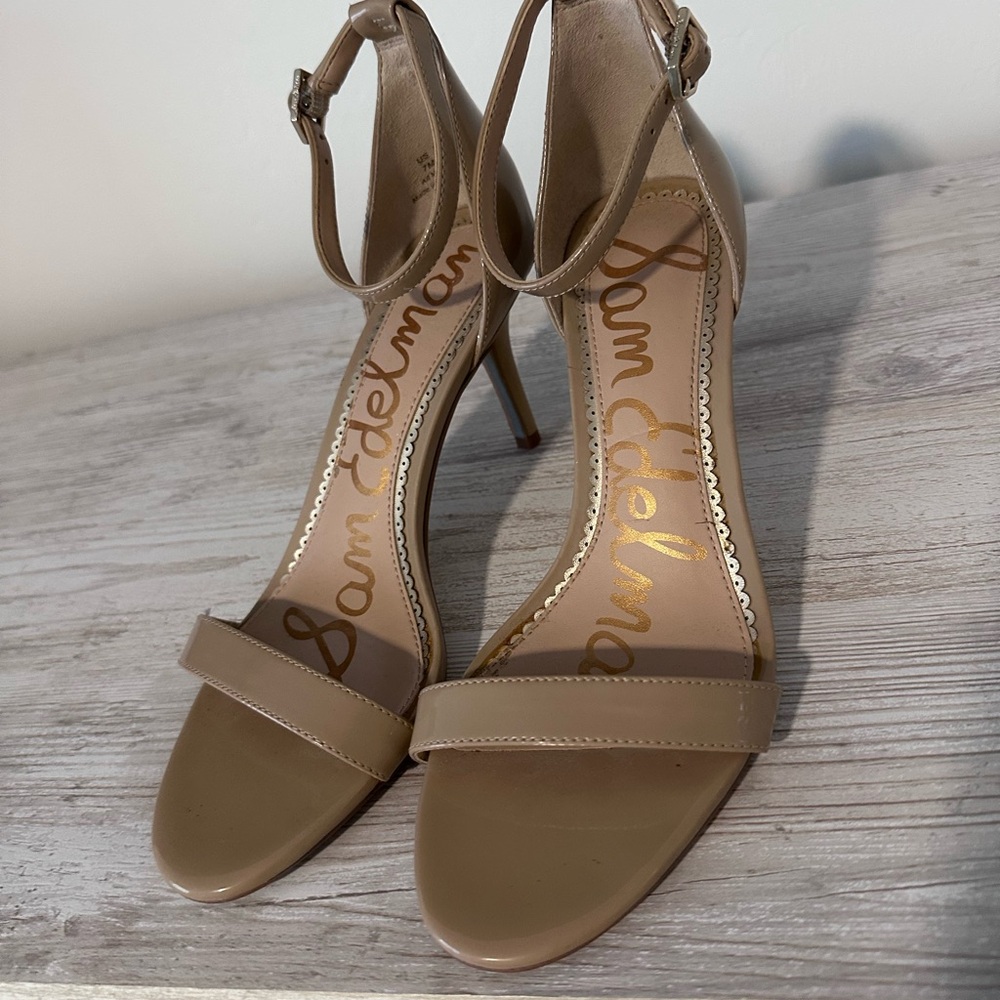 Sam Edelman Beige Strappy Heels